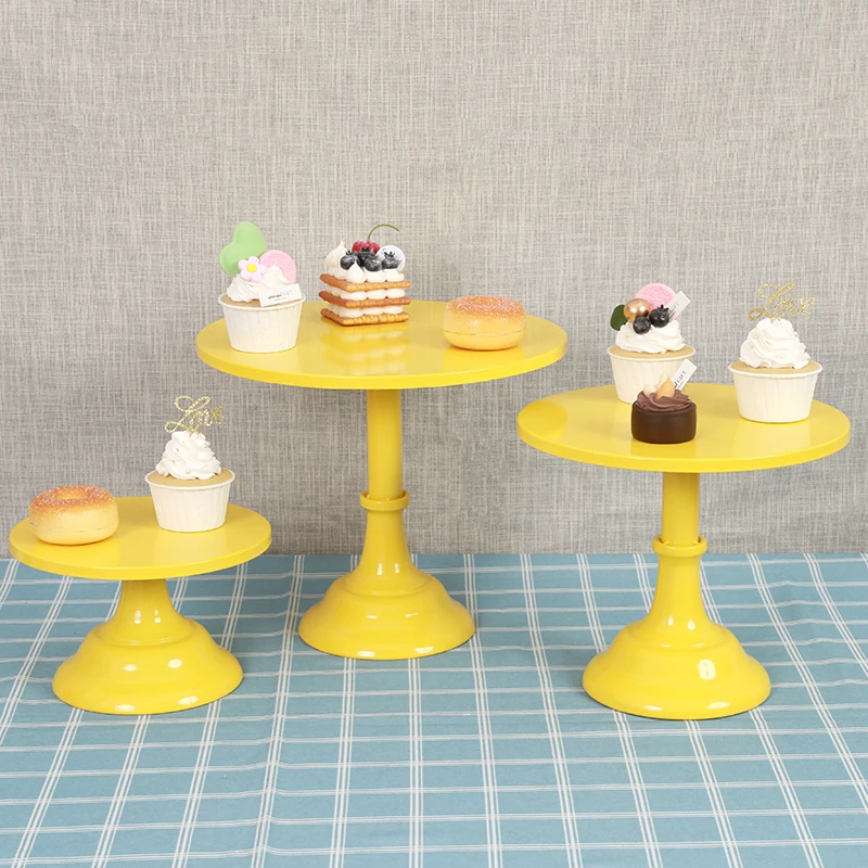 

Cake Stand Plastic Party Display Stand Wedding Decoration Wrought Iron Birthday Tray Dessert Fudge Desktop Afternoon Cake Stand