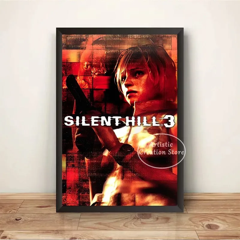 Silent Hill Game Poster Print Art Canvas Painting Wall Art Thriller Game Pictures for Bedroom Room Wall Home Decor Gifts