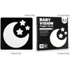 Montessori 0-12Month Baby Vision Stimulation Cards Black and White Contrast Cards Stimulate Newborn Visual Early Learning Toys 4