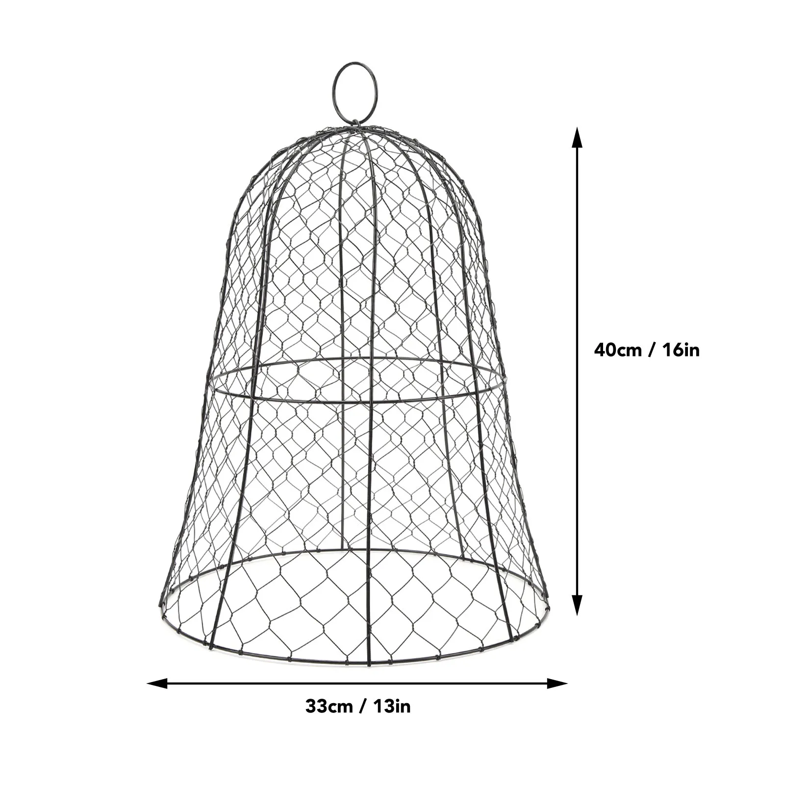 10 Packs Black Garden Chicken Wire Cloche Thickened Construction Plant Protector Cloche Cover