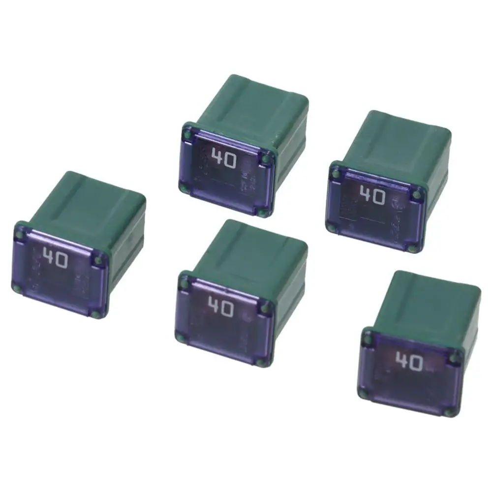 5Pcs Plastic 20A/30A /40A Micro Female Slow Blow Fuse 0.63*0.47*0.56inch Different colors Automotive Cartridge Fuse Car