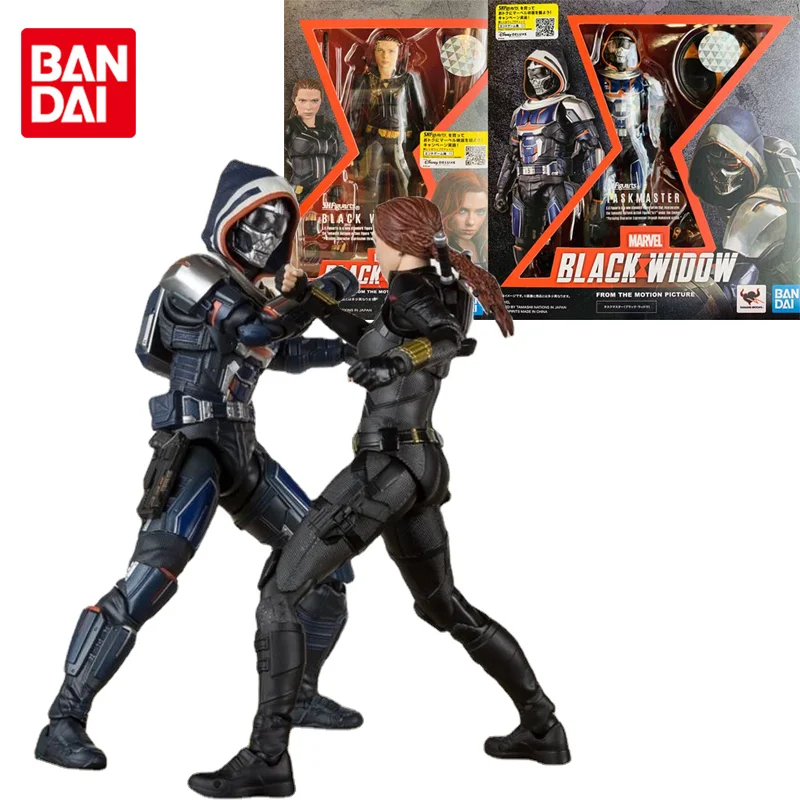 

Bandai Genuine SHFiguarts Marvel Anime Figure Black Widow Action Figure Toys for Boys Kids Children Birthday Gifts Collectible