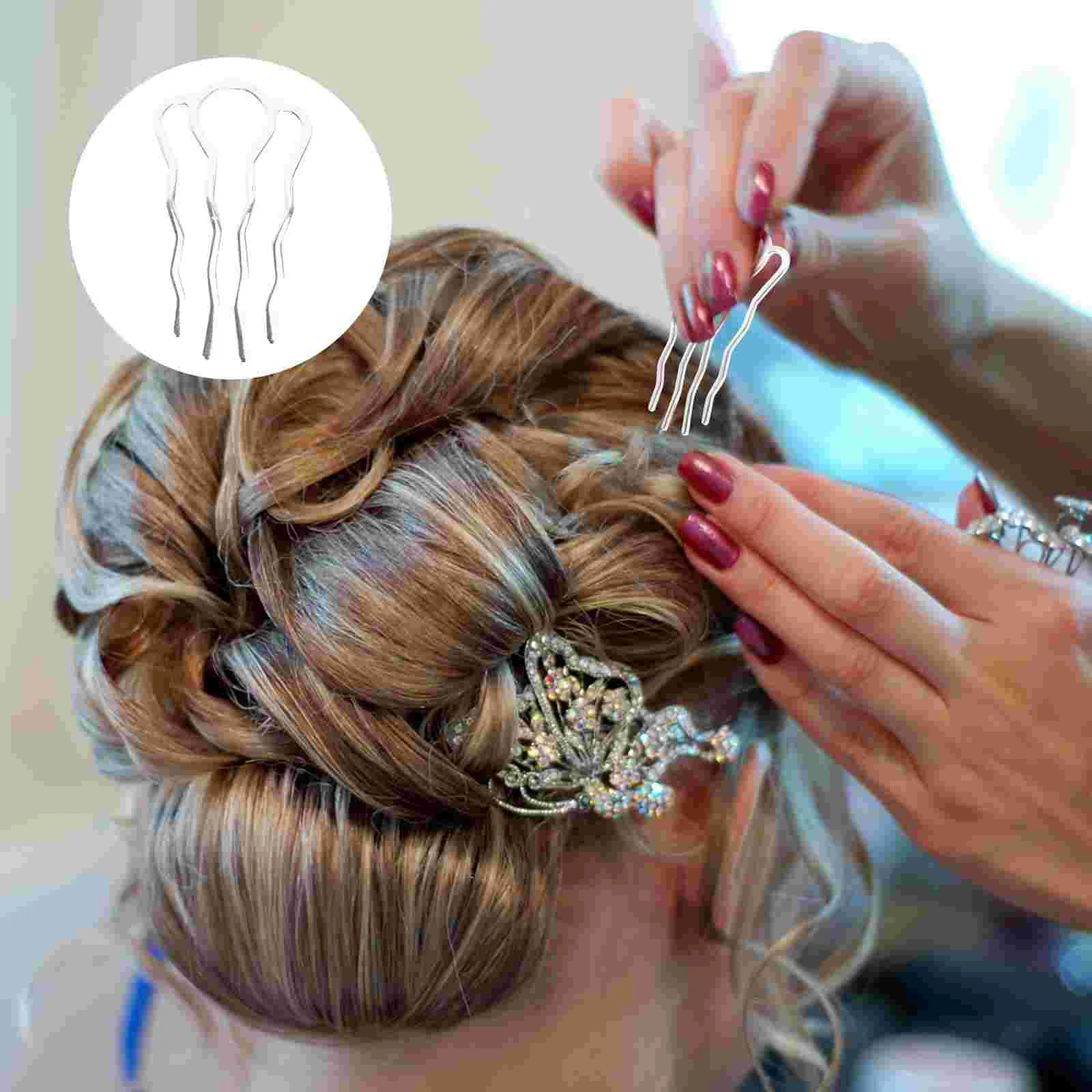 6 Pcs French Bride Hair Barrettes Vintage Decor Headpieces for Wedding Clips Stick Hairpin Han Clothes DIY