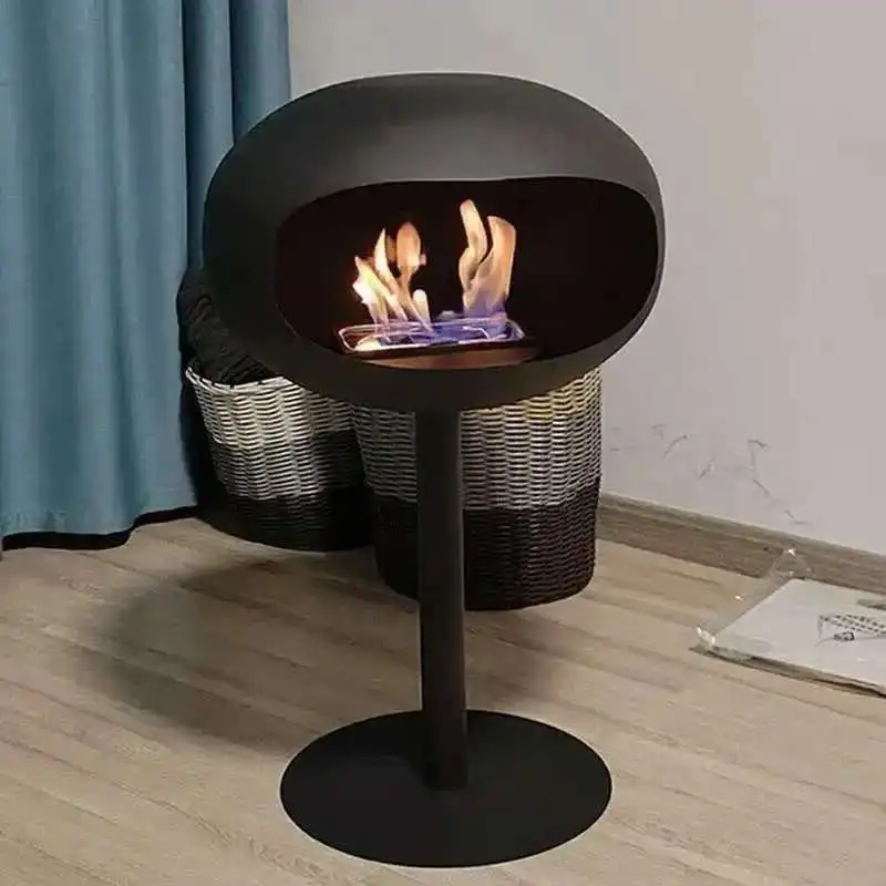 Nordic Wrought Iron เตาผิง Creative Villa Home Decor ห้องนั่งเล่น Art เครื่องทําความร้อน Modern Designer ชั้นยืนเครื่องประดับ 1