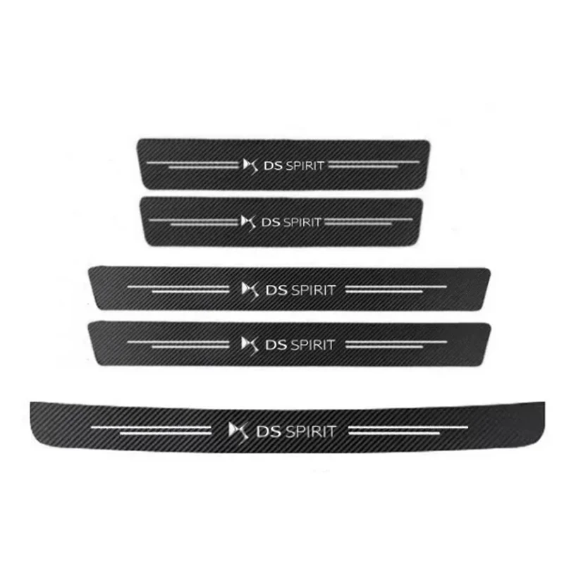 Carbon Fiber Door Sill Protector Film - Anti-Scratch Guard