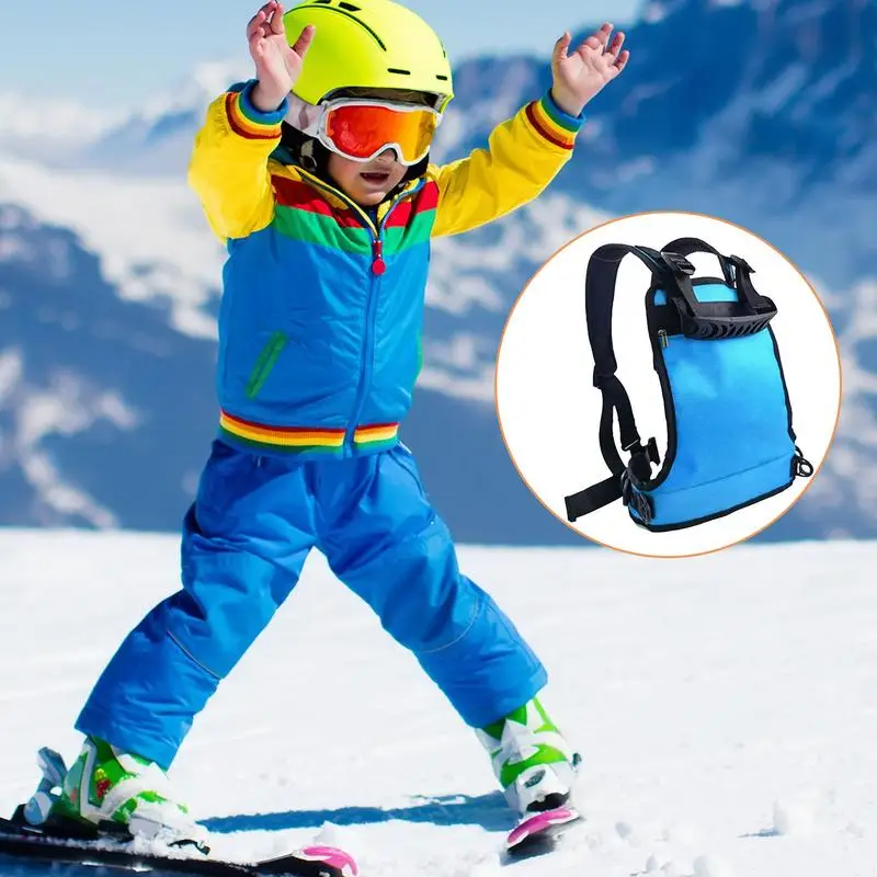 Kids Ski Leash Skating Training Harness Children's Ski Learning Aid Safety Belt For Speed Control Balance Training Car Accessory boys and girls roller skates tow wheels shoes glowing light led children fashion luminous sport casual wheelys skating sneakers