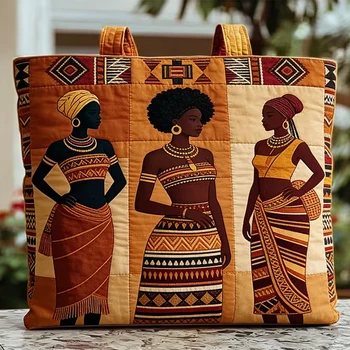 Borsa a tracolla trapuntata da donna, stile tradizionale afroamericano, per tutti i giorni, nuova collezione 2026, ideale per lo shopping