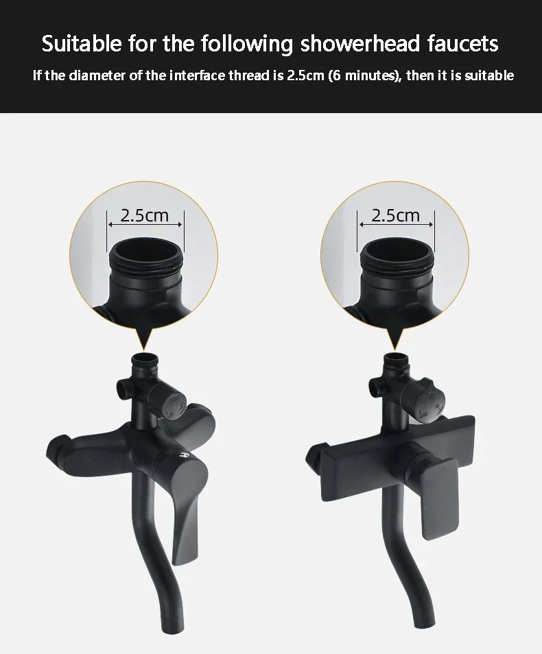 Description Picture 3 of itemShower Head Extension Pipe Connection Lifting Rod Extension and  Square Circular Straight Pipe Bathroom Accessories Extension Ro