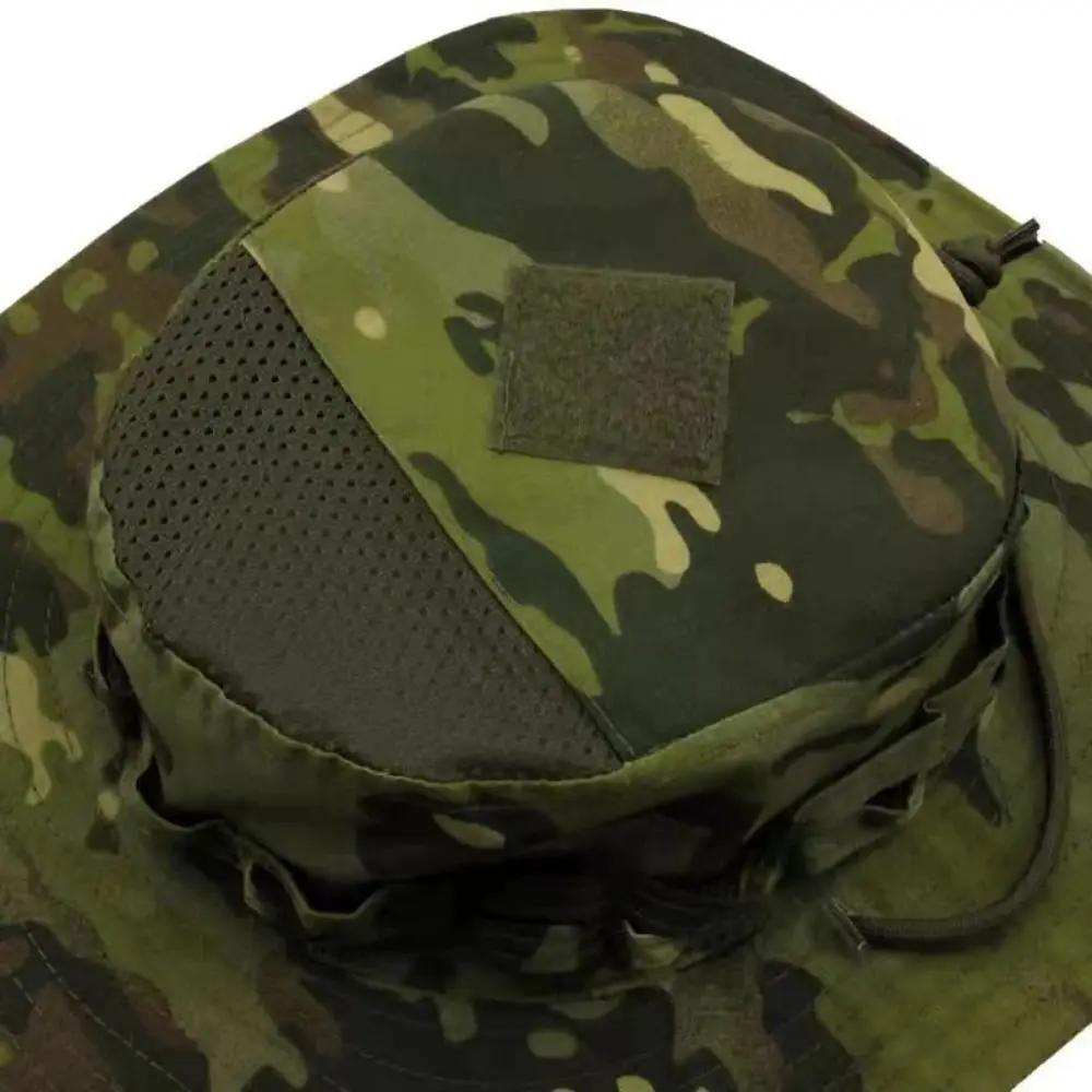 Large Brim Fisherman Hat Sunscreen Breathable Bucket Benny Hats Fashion UV Protection Multicam Fishing Sun Cap Outdoor