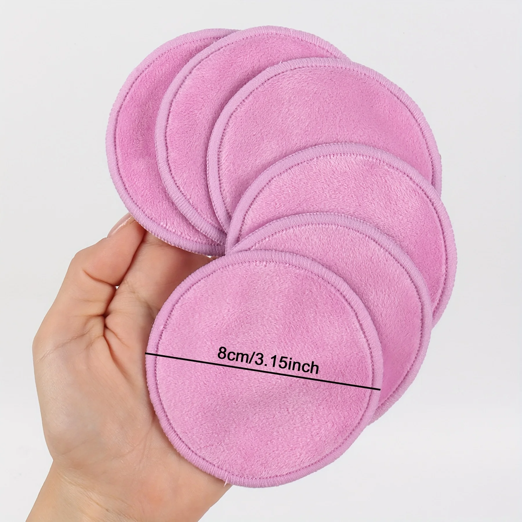 10 Reusable Makeup Remover Pads, A Gentle Facial Cleansing Sponge Suitable for All Skin Types, Odorless, Beauty Tool