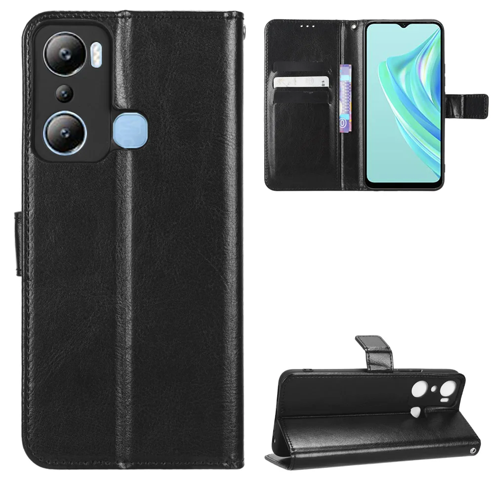 Flip Wallet Custodia In Pelle Pu Per Infinix Hot 20I/Hot 11S/Hot 9 Play/Hot 10S Custodia Per Cellulare Con Supporti Per Slot Per Schede