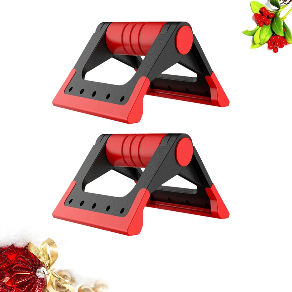 

Foldable Push-up Bracket Home Use Fitness Push-Ups Stand Push-up Rack Push Up Bar (Red)