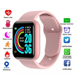 Smart Watch Y68 Blood Pressure Monitor Smart Clock Waterproof Fitness Bracelet Digital Electronic Men Watch for Android IOS
