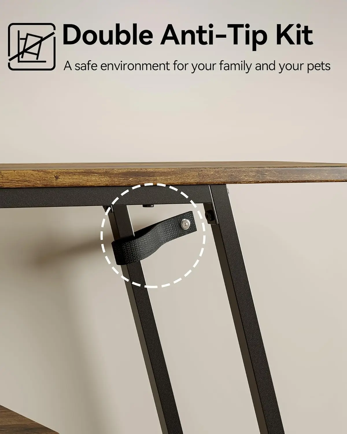 47.2" Narrow Entryway Table with Power Outlets, Industrial 4-Tier Console Table with Storage, Small Sofa Table Behind The Couch