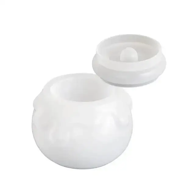 Cream Honey Jar Storage Candle Holder DIY Drip Resin Gypsum Box Candle Cup Jewelry Ornaments Silicone Mold 6