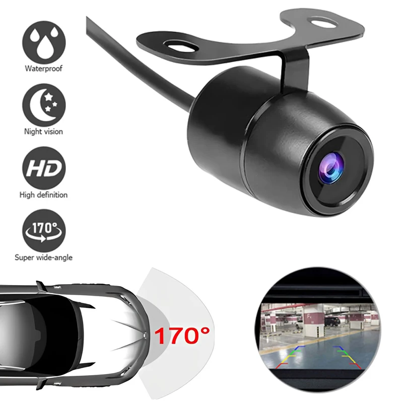 

HD Car Rear View Camera Night Vision 170 Wide Angle Rear View Parking Camera Waterproof CCD Camera Auto Backup Monitor HD Image