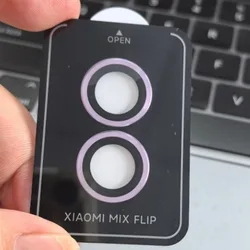 Rear Camera Lens Protector with Metal Ring Glass - Xiaomi Mix Flip (PURPLE)