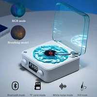 New mini retro Bluetooth speaker portable sleep aid Bluetooth speaker with RGB lights supporting TF card subwoofer，gift - Image 2