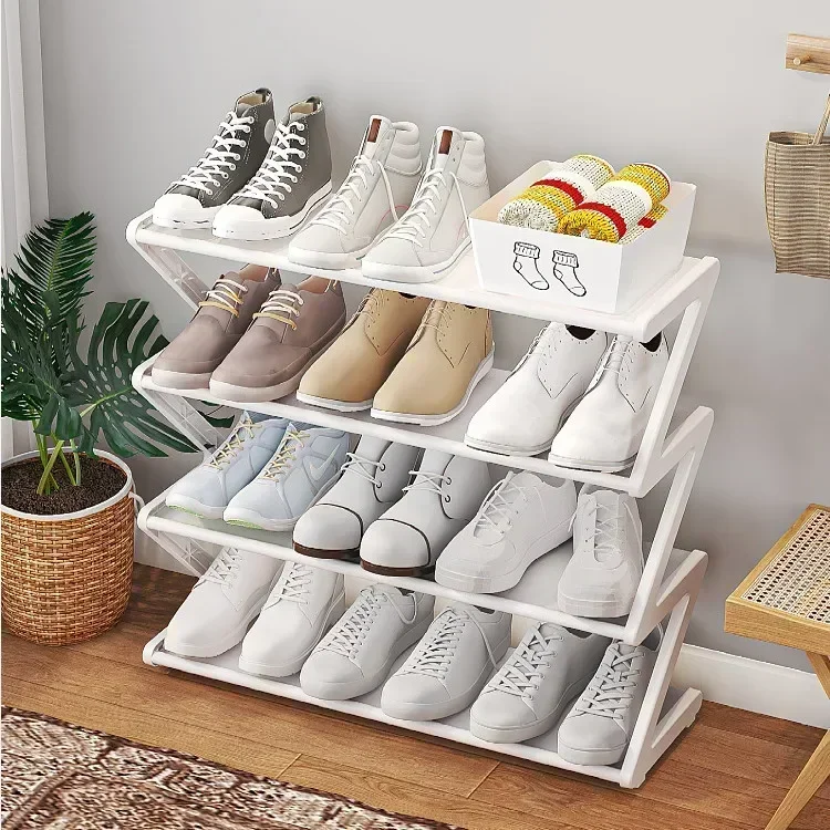 Simple 7-shaped Fabric Dust-proof Shoe Rack Shoe Cabinet Multi-functional Household Multi-layer Space-saving Shoe Storage Rack 5