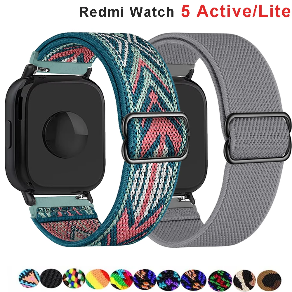 Adjustable Elastic Nylon Strap for Smartwatch - Breathable and Durable Bracelet Band