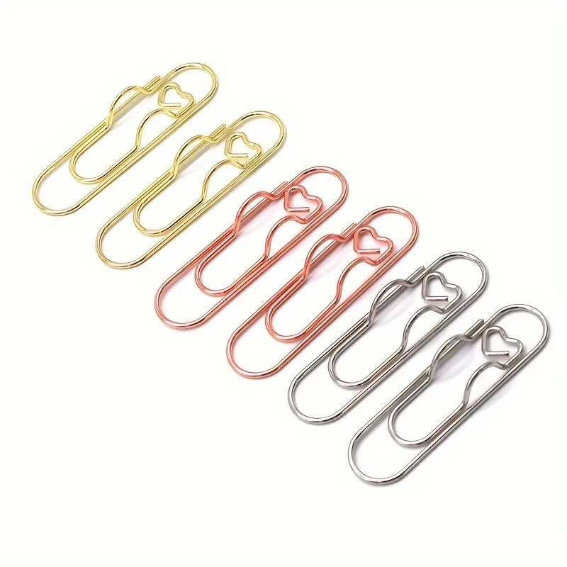 4 multifunctional pen clip pen hanging love paper clip pen button notebook accessories fixed seat pen clip 6