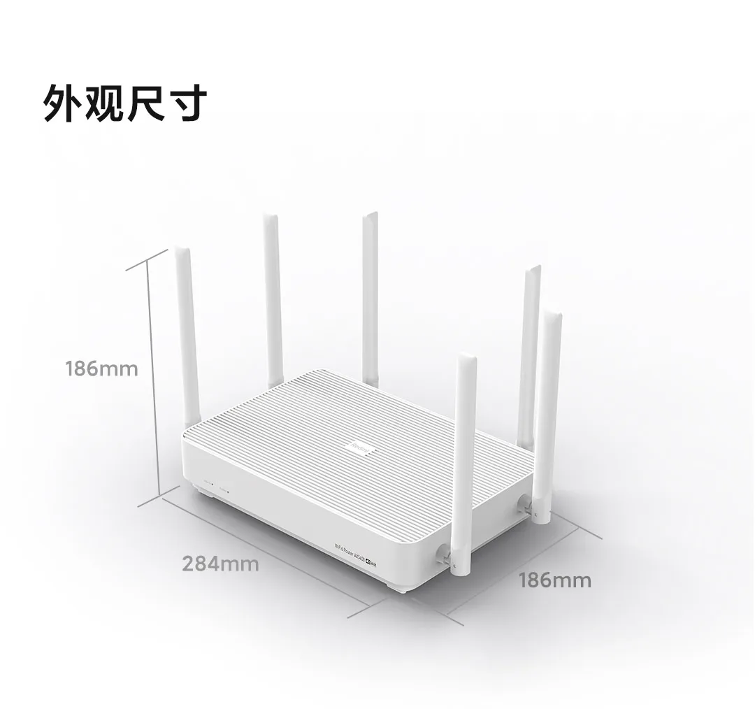 NWE Xiaomi Mijia Redmi AX5400 Wifi Router Mesh System WiFi6 Rro 160MHz 4K Mesh Repeater External Amplifier Work With Mijia App