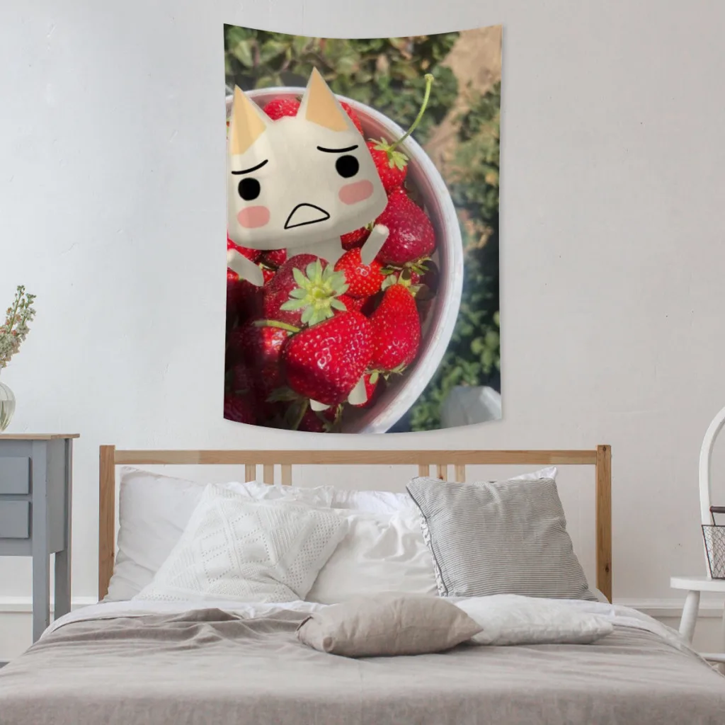 Inoue Toro Cute Cat Tapestry Room Ornaments Decoration Bedroom Wall Décor