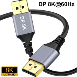 Premium Nylon DisplayPort Cable - High - Speed 8K Video & Audio Transmission - 5M