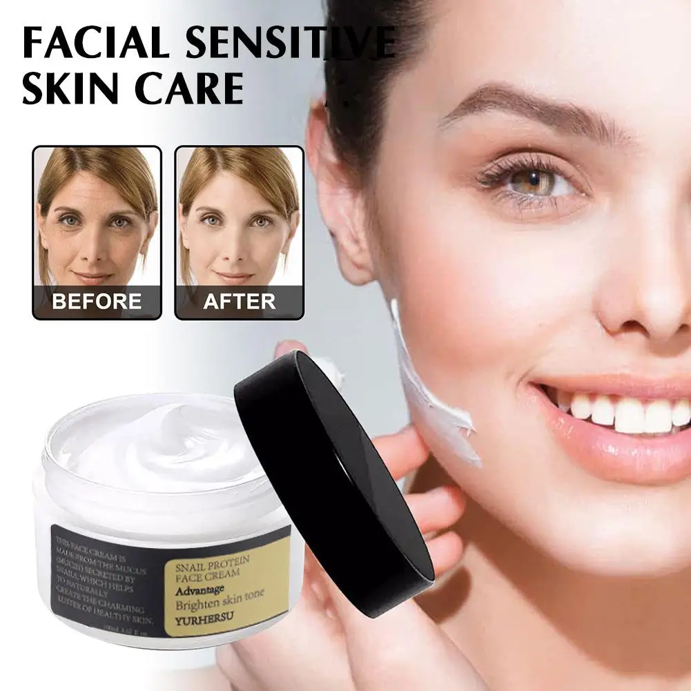 

Snail Face Cream Collagen Acid Moisturizer Anti Wrinkle Aging Treatment Facial Sensitive Skin Care Suitable For All Skins T7I0