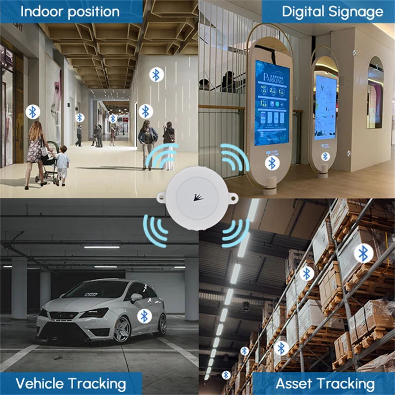 Feasycom FSC-BL104DL 1000m 장거리 EFR32BG21 Bluetooth iBeacon 근접 마케팅용 저에너지 IP67 방수 BLE 비콘
