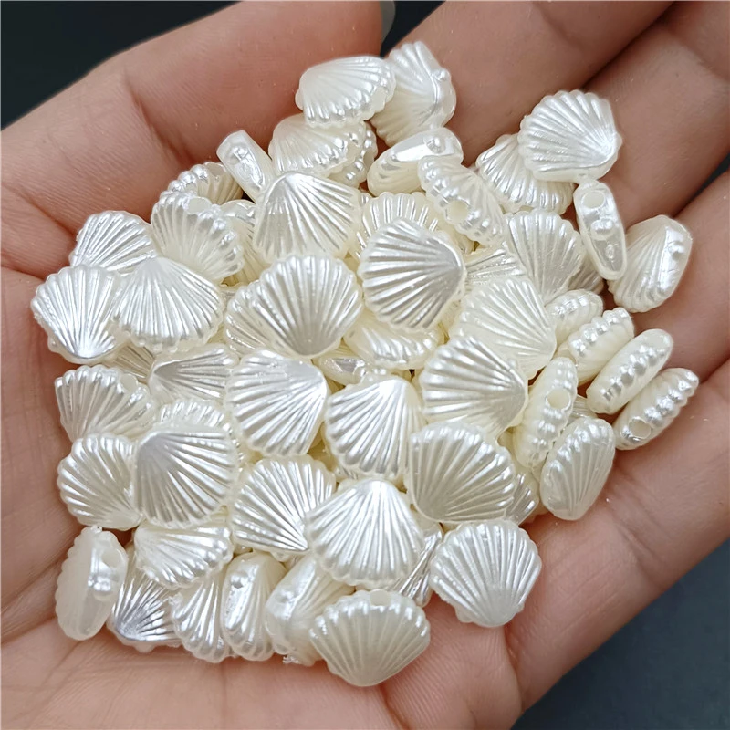 5pcs/20pcs Acrylic Imitation Pearl Shell Star Heart Beads For Jewelry Making DIY Bracelet Necklace Pendant Popular Material