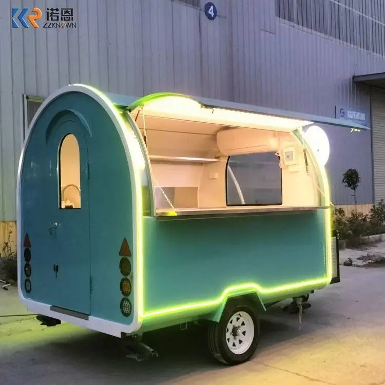 2023 New Food Trailer Mobile Food Cart 2.5meter size Food Trailer for Sale