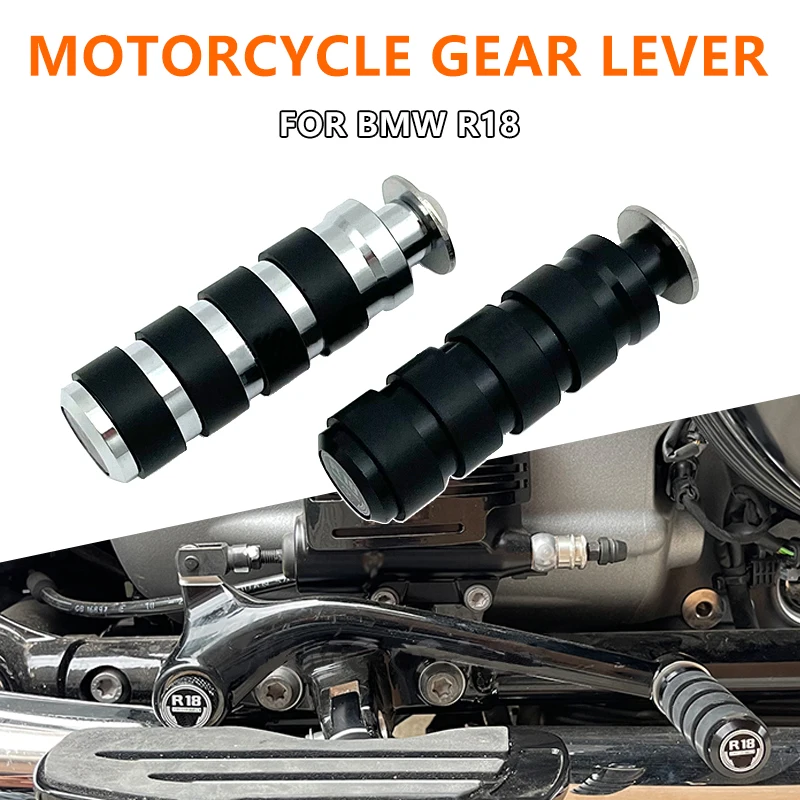 Moto Nuovo Per Bmw R18 B R18 Classic R18 Transcontinental Gear Lever Extension Black Brake Lever Extension Accessori Pedali