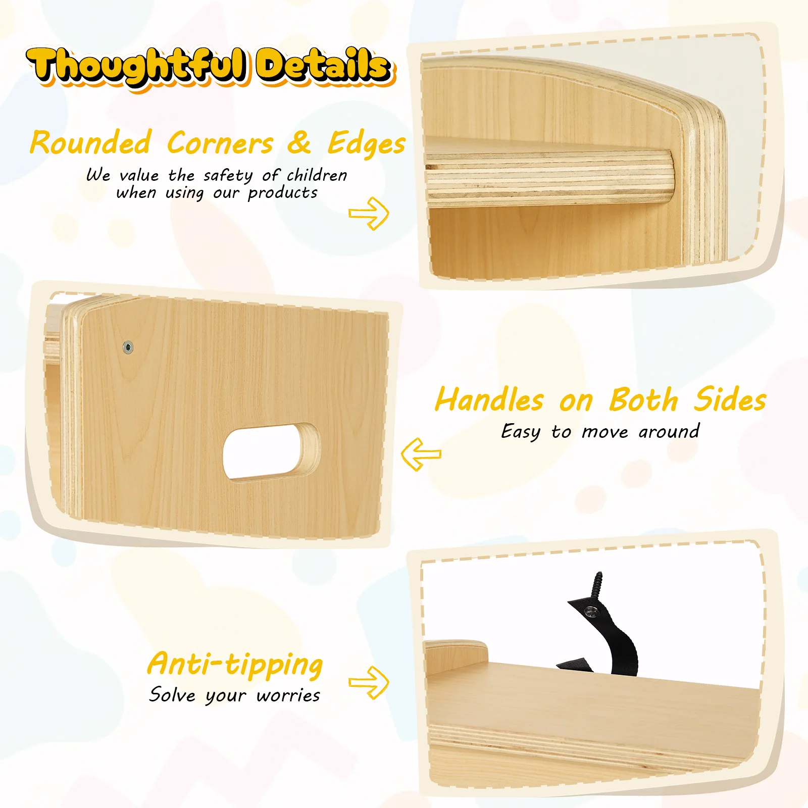 Montessori 2-Tier Kids Cabinet & Bookshelf Organizer 4