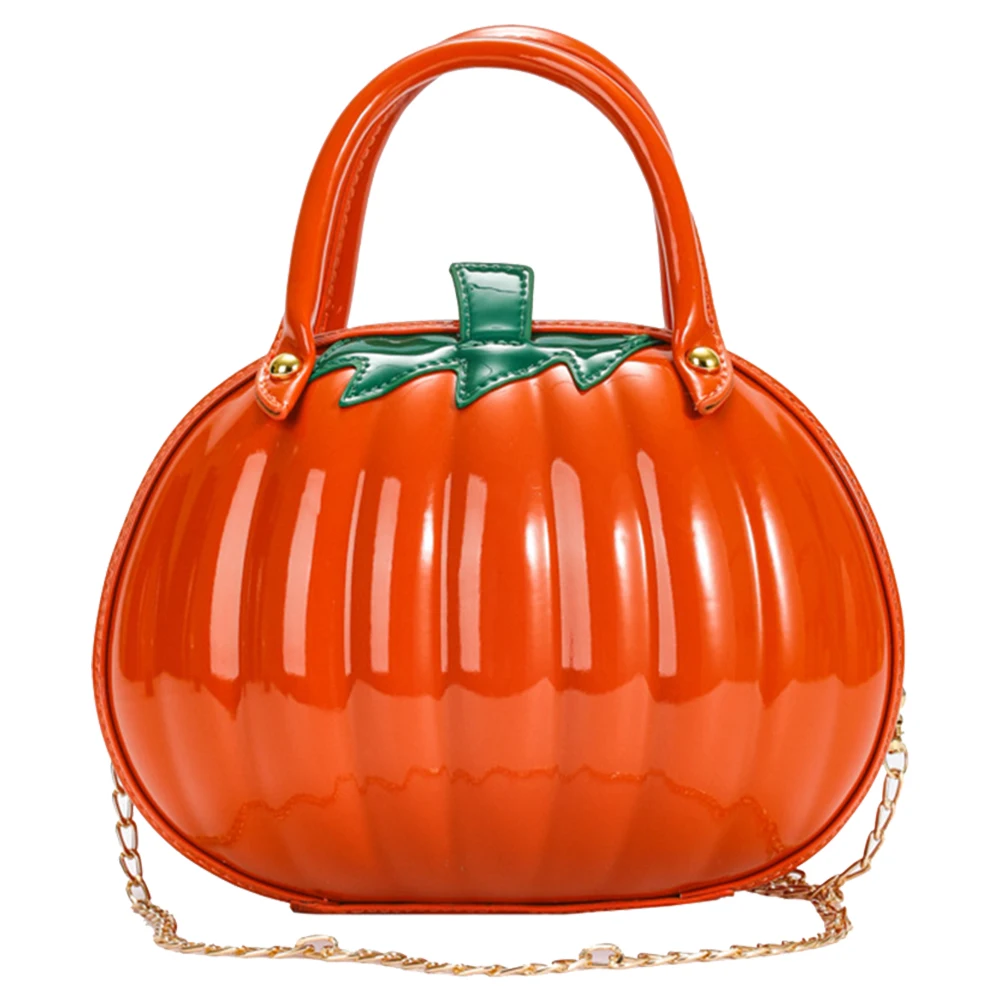 Waterproof PU Leather Pumpkin Handbag for Women