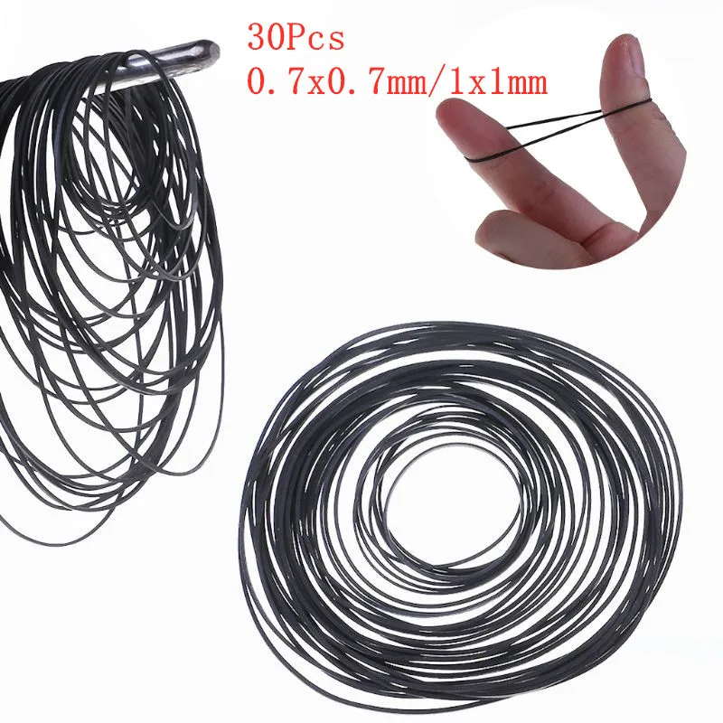 30 Pz 0.7 X0.7 Mm/1X1Mm Mix Cassette Tape Belt Assortiti Cintura Comune Per Registratori Cd-Rom Macchine Video Walkman Dvd