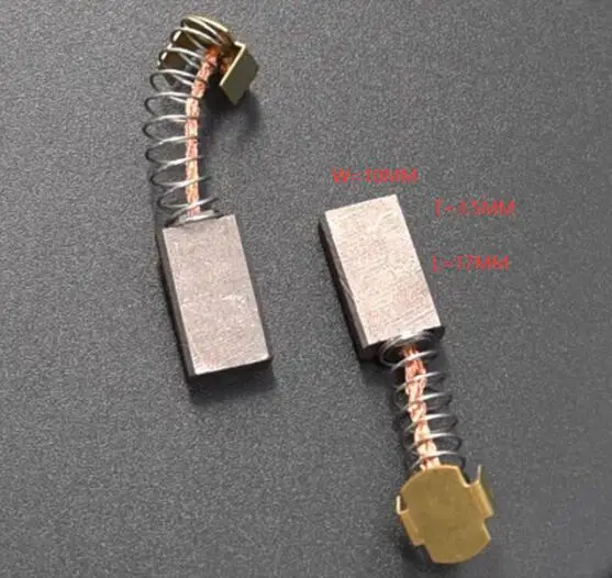 Balais Charbon Moteur 3,5x10x17 Mm – Lot De 6 Pièces, Graphite, Pour Tour, Outillage électrique, Aspirateur