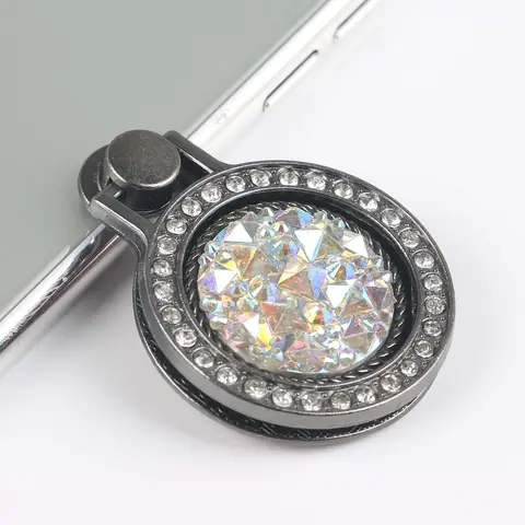 New Fashion Shiny Rhinestone Phone Ring Stand Finger Holder Gift Mobile Phone Stand Anti-Lost for iPhone iPad Xiaomi Buckle