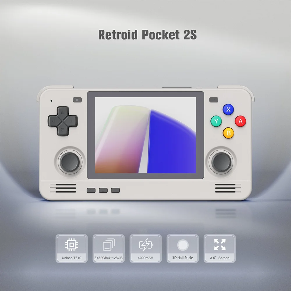 Retroid Pocket 2S 3.5-inch touchscreen handheld game console