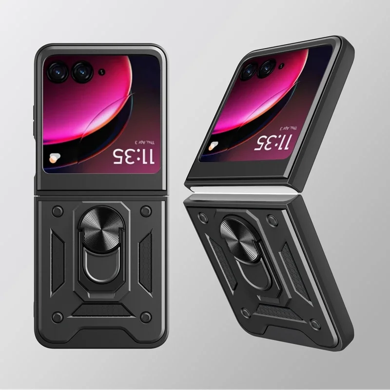 Armor Shockproof Case with Ring Magnetic Holder - Durable Protective Cover