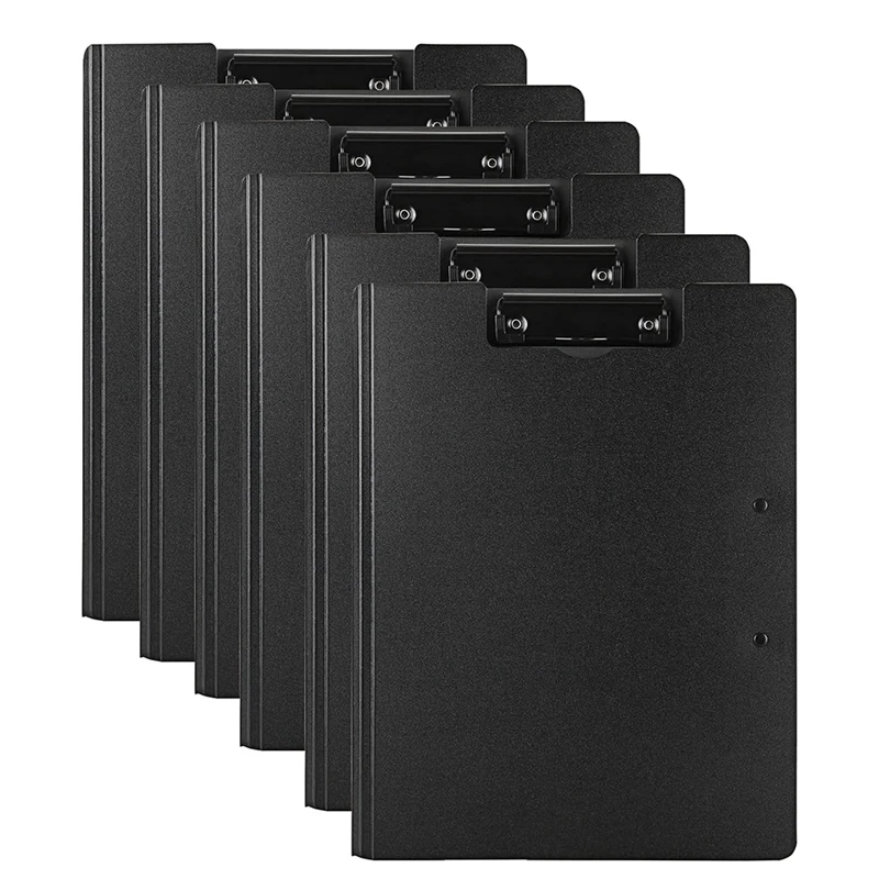

6-Pack Dual Clip Clipboard Folder A4 Foldable Clipboard Folder Clipboard Folder Flip Writing Pad For School Office