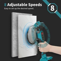 Podofo – Machine de pose de carreaux à 8 vitesses, Portable, sans fil, pour sol, mur, épandeur de pose de carreaux, outil de Vibration pour batterie Makita 18V 5