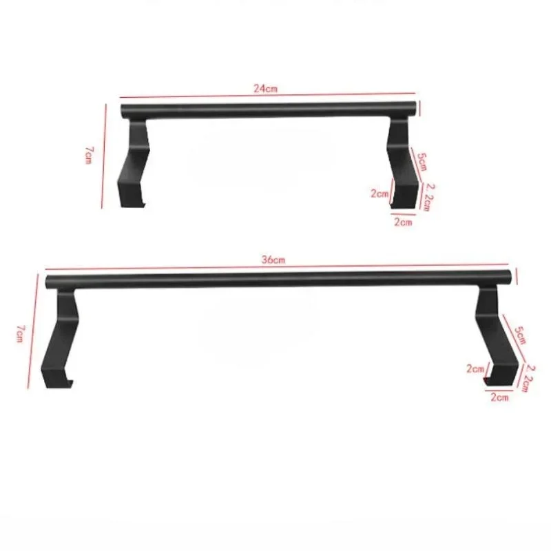 Towel Rod Steel Metal Wire Over Cabinet Rack Storage Organizer Bathroom Door...