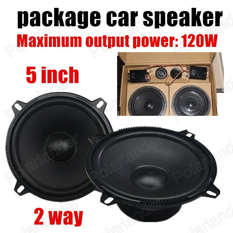 

Automotive Speaker Subwoofer Car Stereo Audio 5 inch Car Package Audio Conversion Accessories Full Range Frequency 2PCS