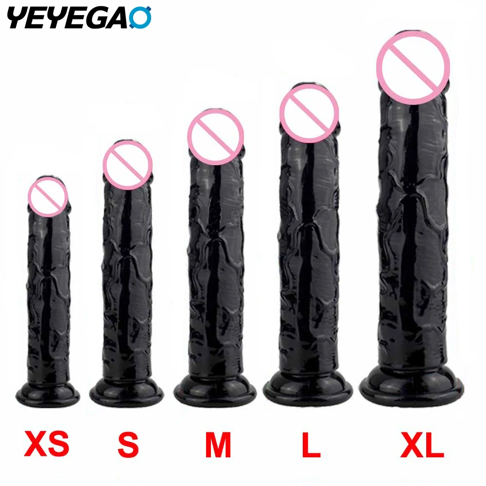 Sex Toys 16-25cm Realistic Dildo With Strong Suction Cup For Hand-Free Play Adult Sexy Toy for Men Women Female Couples