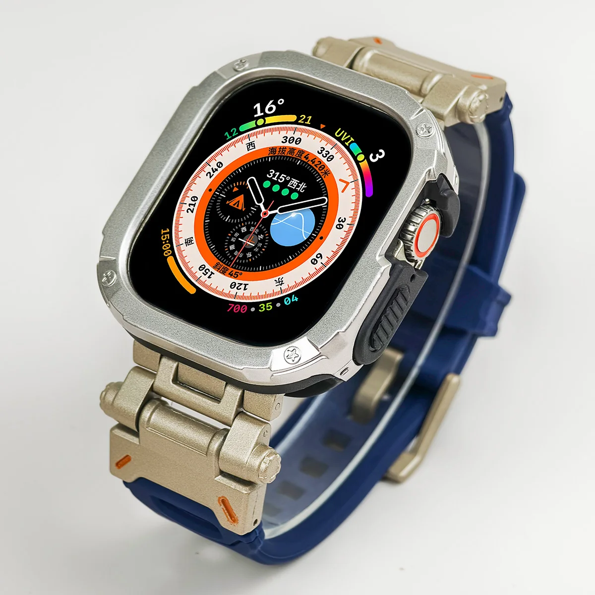 Premium Silicone Strap and TPU Protector Case