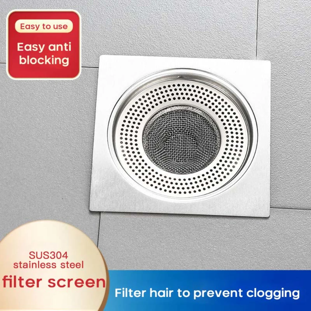 Hair Stopper Shower Room Wholesale Drain Hole Filter Kitchen Accessories Tools Sink Strainer 304 Stainless Steel Creative 2023 3