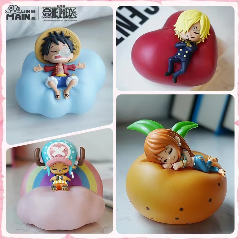 

Anime One Piece Dream Lamps And Lanterns Blind Box Luffy Solon Nami Anime Figure Model Toy Doll Kawaii Surprise Christmas Gift