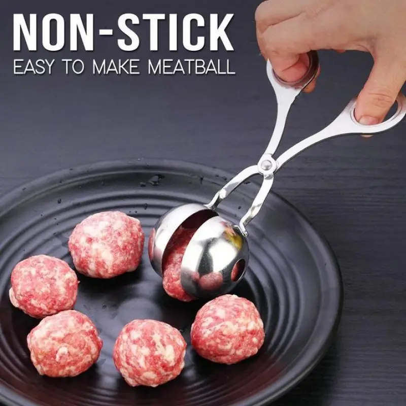 Cake Pop Mold 2-Pack Stainless Steel Meatball Makers - Non-Stick Scoop For Perfect Balls Every Time Melon Baller