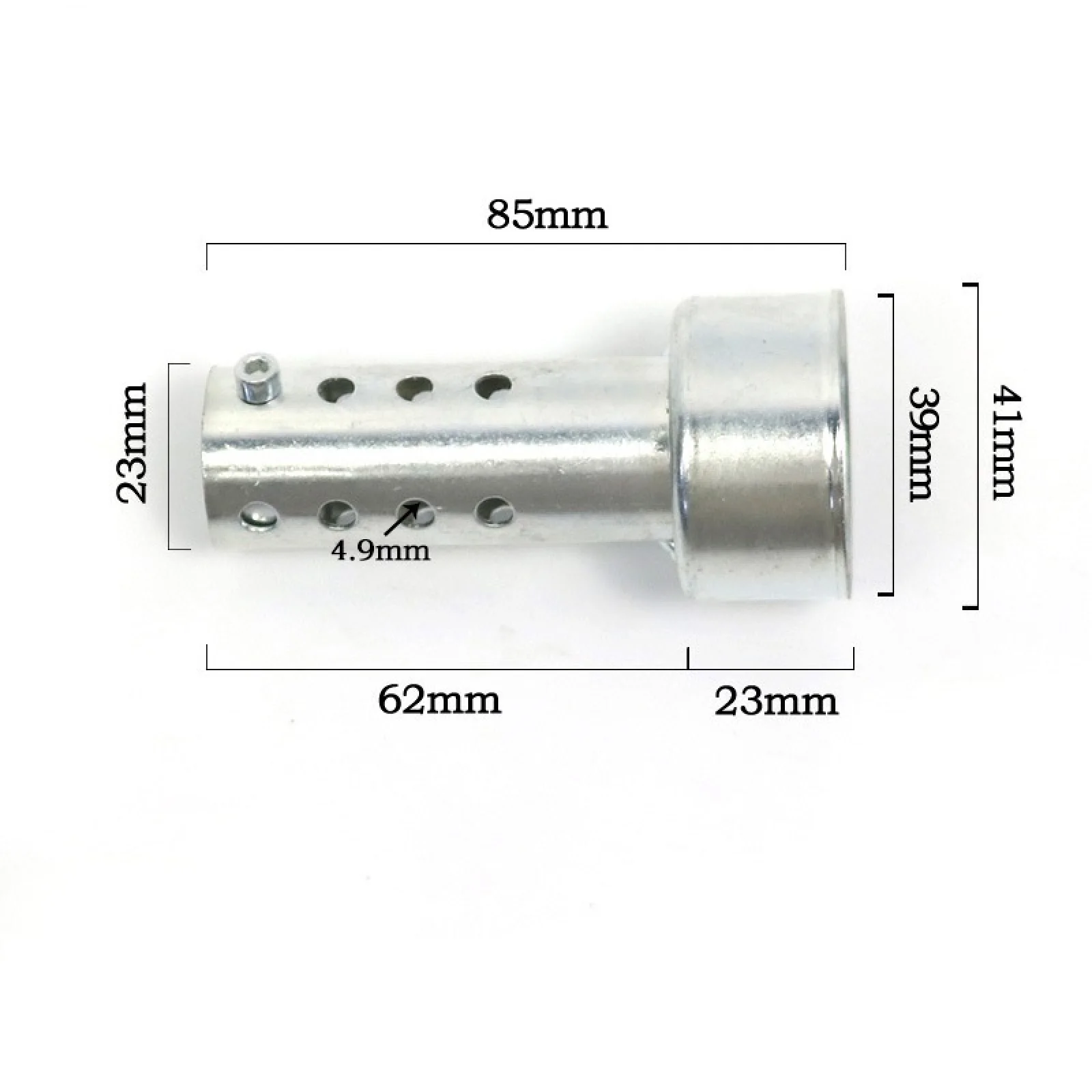 Déflecteur d'échappement universel de silencieux de 3 pouces, adapté aux tuyaux d'échappement de 41 à 43mm, accessoires de voiture